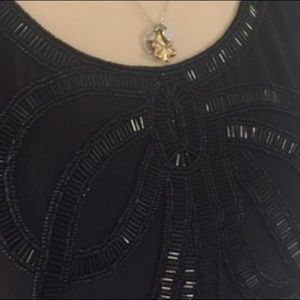 😍 J. Crew SILK top BEADED Bow Detail 👗